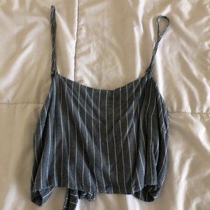 backless cropped tank